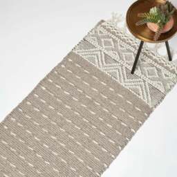 Rackhams Patna Beige & Natural Kilim Wool Rug - 120 x 170 cm - thumbnail 2