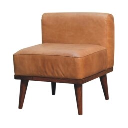 Rackhams Tan Buffalo Backrest Footstool - thumbnail 2