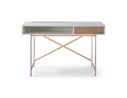 Rackhams Adriana Desk Dressing Tables - Bronze Brushed - White Wood (Laminate)