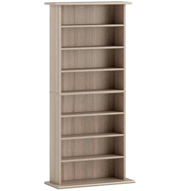 Rackhams 360 CD Storage Unit - Natural Wood Finish