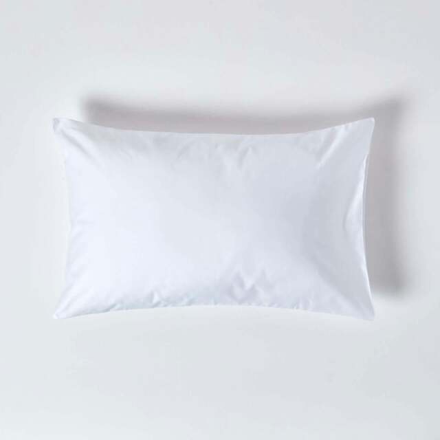 Rackhams Premium 1000 TC Egyptian Cotton Sateen Weave Housewife Pillowcase, Standard Size - White - image 1