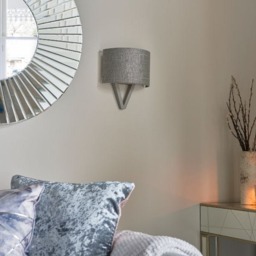Rackhams Kaden Grey Wood Wall Light - thumbnail 4