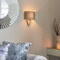 Rackhams Kaden Grey Wood Wall Light - thumbnail 3