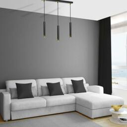 Rackhams Dani Pendant Lamp Hand Made Black And Gold - thumbnail 2