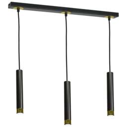 Rackhams Dani Pendant Lamp Hand Made Black And Gold - thumbnail 5
