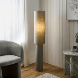 Rackhams Buxton Grey Column Floor Lamp