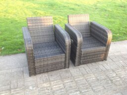 Rackhams PE Rattan Garden Furniture Set Adjustable Chair Lounge 3 Seater Sofa Oblong Rectangular Dining Black Glass Table 2 Stools - thumbnail 4