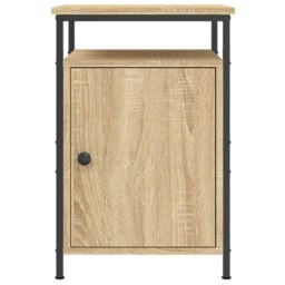 Rackhams Bedside Cabinet Sonoma Oak 40x42x60 cm Engineered Wood - Brown - Engineered wood, iron - thumbnail 6