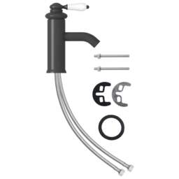 Rackhams Bathroom Basin Faucet Grey 130x180 mm - thumbnail 2