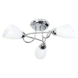Rackhams Jaco 3 Light Polished Chrome Semi Flush Ceiling Light - thumbnail 3