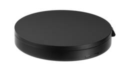 Rackhams Matt Black Foldable Portable Travel LED Mirror (120mm) with 7x Magnification for Makeup Shaving or Grooming - thumbnail 3