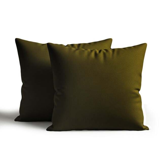 Rackhams Waterproof Outdoor Garden Patio Cushion Cover And Inner Square Pack Of 2 or 4 - Pack of 2 - Brown - 60 x 60cm - image 1