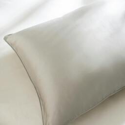 Rackhams Antique Silver Mulberry Silk Pillowcases - Standard - Housewife - thumbnail 1
