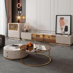 Rackhams Eden II Living Room Coffee Table Set, TV Stand - Sideboard - thumbnail 5