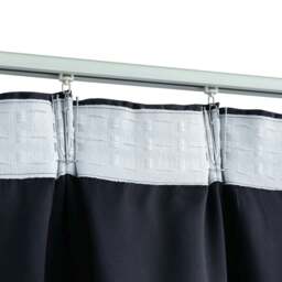 Rackhams Blackout Curtains with Hooks 2 pcs Anthracite 140x175 cm - thumbnail 3