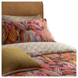 Rackhams Ultimate Reversible Velvet Printed Duvet Cover Set - Copper - King - Copper - 52% Polyester/48% Cotton - thumbnail 2