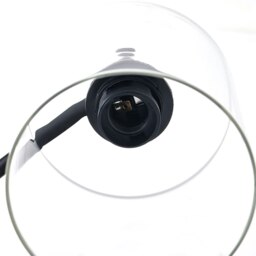 Rackhams Minimalist Floor Lamp with Glass Lampshade - thumbnail 4