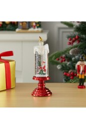 Rackhams LED Flameless Taper Flickering Battery Operated Candles Lights Christmas Candlesticks Decor - thumbnail 2