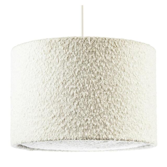 Rackhams Luxuriously Textured Boucle Lamb Wool Fabric Pendant Lighting Shade - image 1