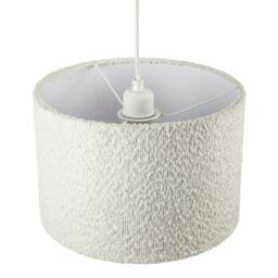 Rackhams Luxuriously Textured Boucle Lamb Wool Fabric Pendant Lighting Shade - thumbnail 3