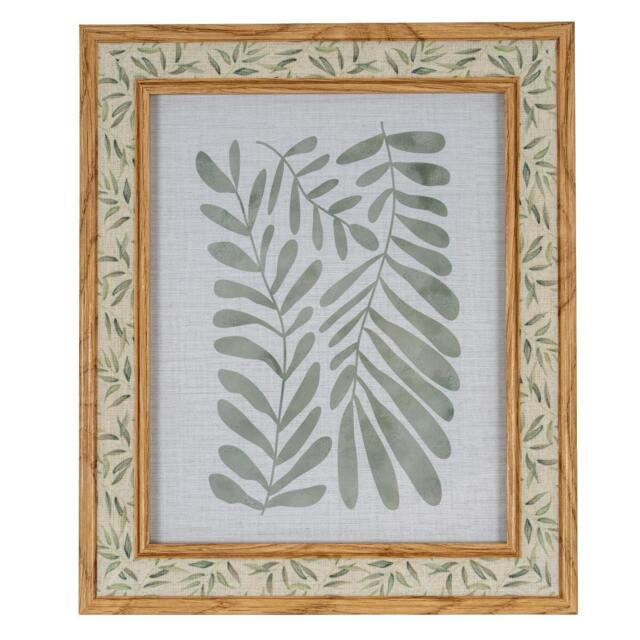 Rackhams Tundra Leaf Print Single Photo Frame - Brown - Brown - 100% Mixed