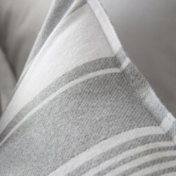 Rackhams Brushed Cotton Ticking Stripe Reversible Duvet Cover Set - Single - thumbnail 4