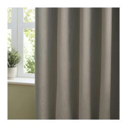 Rackhams Ultimate Velvet Eyelet Curtains - Silver - 168cm x 183cm - Silver - 100% Polyester - thumbnail 3