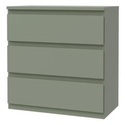 Rackhams Edmore 3 Drawer Chest in Sage Green - Standard - Sage Green - Manufactured Wood - thumbnail 4