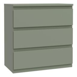 Rackhams Edmore 3 Drawer Chest in Sage Green - Standard - Sage Green - Manufactured Wood - thumbnail 2