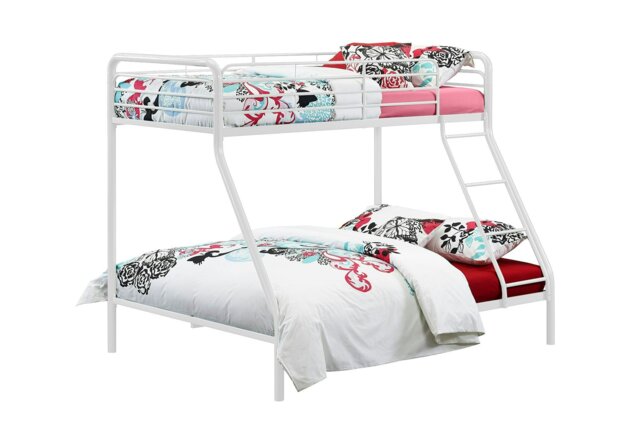 Rackhams Bunk Bed Metal White - Single/Double - image 1