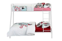 Rackhams Bunk Bed Metal White - Single/Double - thumbnail 2