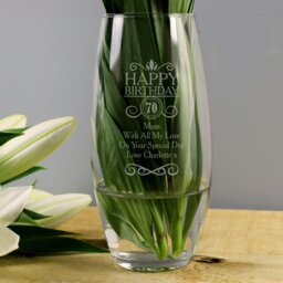 Rackhams Personalised Birthday Bullet Vase - thumbnail 2