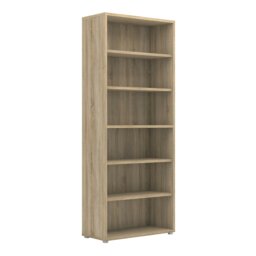 Rackhams Prima Bookcase 5 Shelves in Oak - Oak - Wood - 1