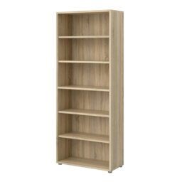Rackhams Prima Bookcase 5 Shelves in Oak - Oak - Wood - 1 - thumbnail 3