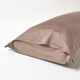 Rackhams Organic 400 TC Egyptian Cotton Sateen Oxford Pillowcase, Standard Size - White - thumbnail 4