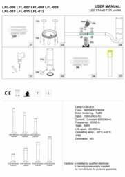 Rackhams 9 Watt 210mm Tall Black Small Bollard Light - thumbnail 4