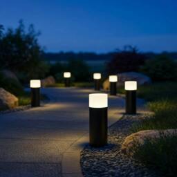 Rackhams 9 Watt 210mm Tall Black Small Bollard Light