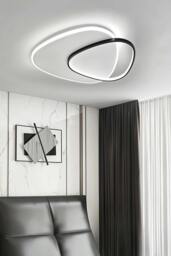 Rackhams Indoor Triangular Dimmable LED Ceiling Light with Remote Control - Black - One Size - thumbnail 2