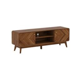 Rackhams LV44 TV Cabinet, Columbian Walnut, 1.6m - 1.6m (160CM) - 1.6m (160CM) - thumbnail 2