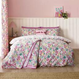 Rackhams Tilly Floral Duvet Cover Set - Pink - Single - thumbnail 6