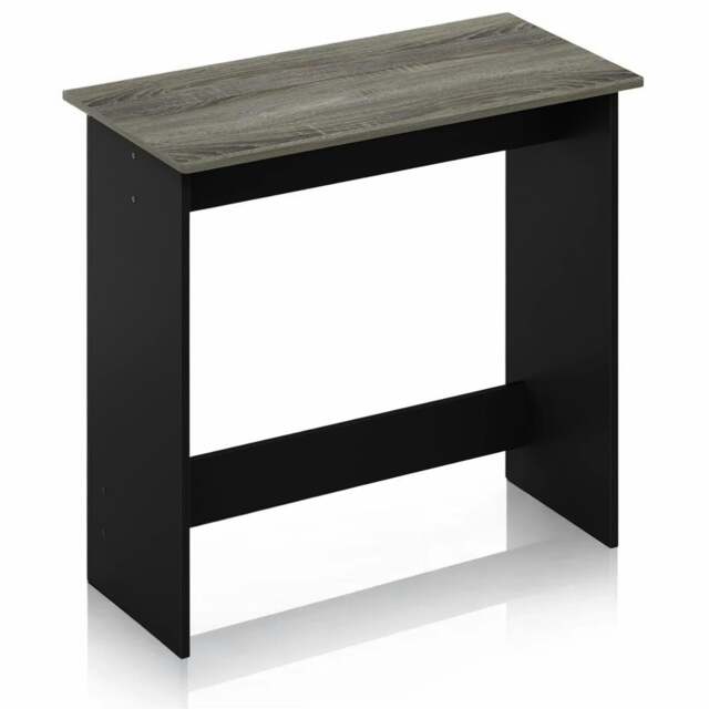 Rackhams Simplistic Study Table, French Oak Grey/Black Crafted for Practical Use and Stylish Living Spaces - image 1