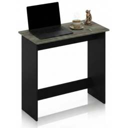 Rackhams Simplistic Study Table, French Oak Grey/Black Crafted for Practical Use and Stylish Living Spaces - thumbnail 3