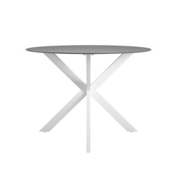 Rackhams CL Circi Dining Glass Table Black and White - White - thumbnail 2
