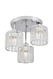 Rackhams 3-Light Crystal Ceiling Light - White - One Size - thumbnail 3