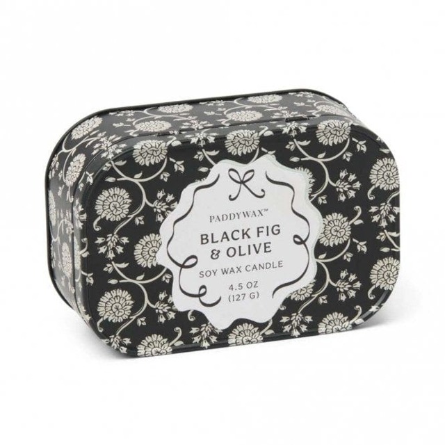 Rackhams Paddywax Cherie Range Candle tin - one size - Black - Black Fig & Olive - image 1