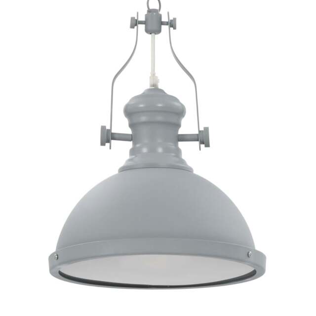 Rackhams Ceiling Lamp Grey Round E27
