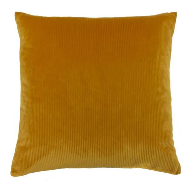 Rackhams Aurora Corduroy Cushion Cover - Ochre Yellow - 45 x 45 cm - Ochre Yellow - 100% Polyester - image 1
