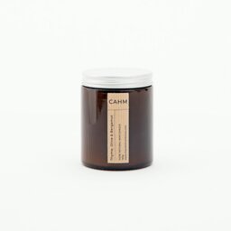 Rackhams Thyme, Olive & Bergamot Candle - Amber Jar - thumbnail 1