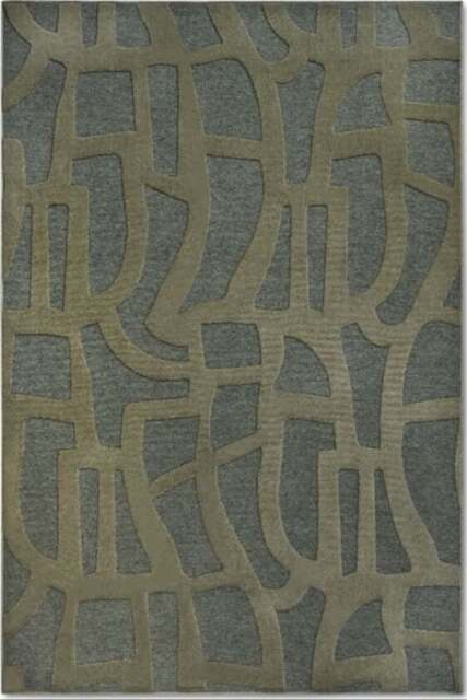 Rackhams Therese Short Pile Green Rug - 200X290 cm - image 1