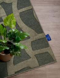 Rackhams Therese Short Pile Green Rug - 200X290 cm - thumbnail 4
